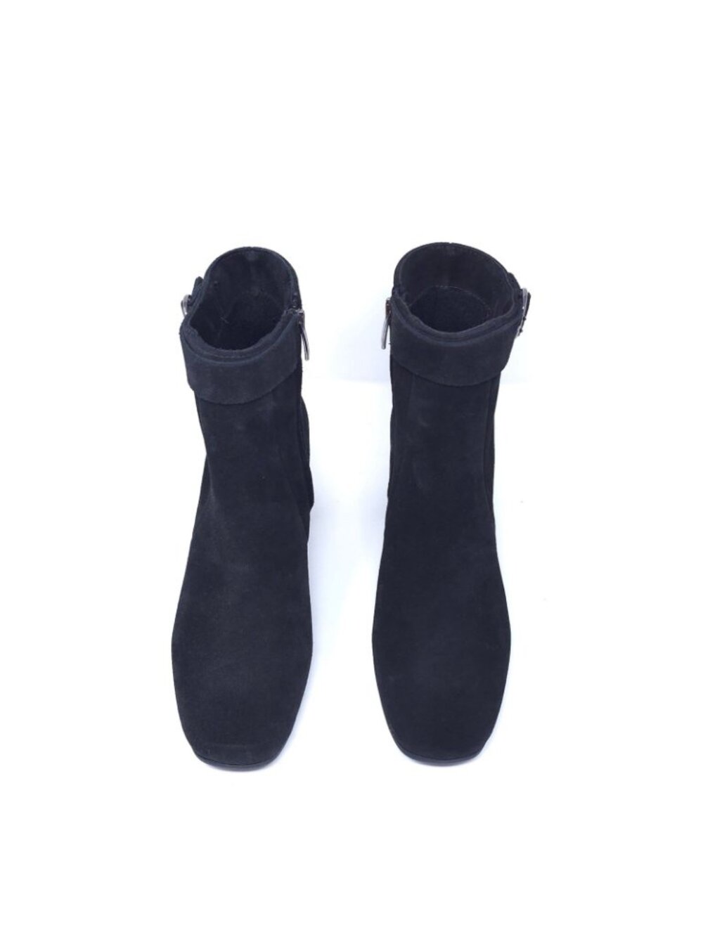 La Canadienne Hally Black Suede Zip Booties Womens 8M Waterproof New - Picture 7 of 11